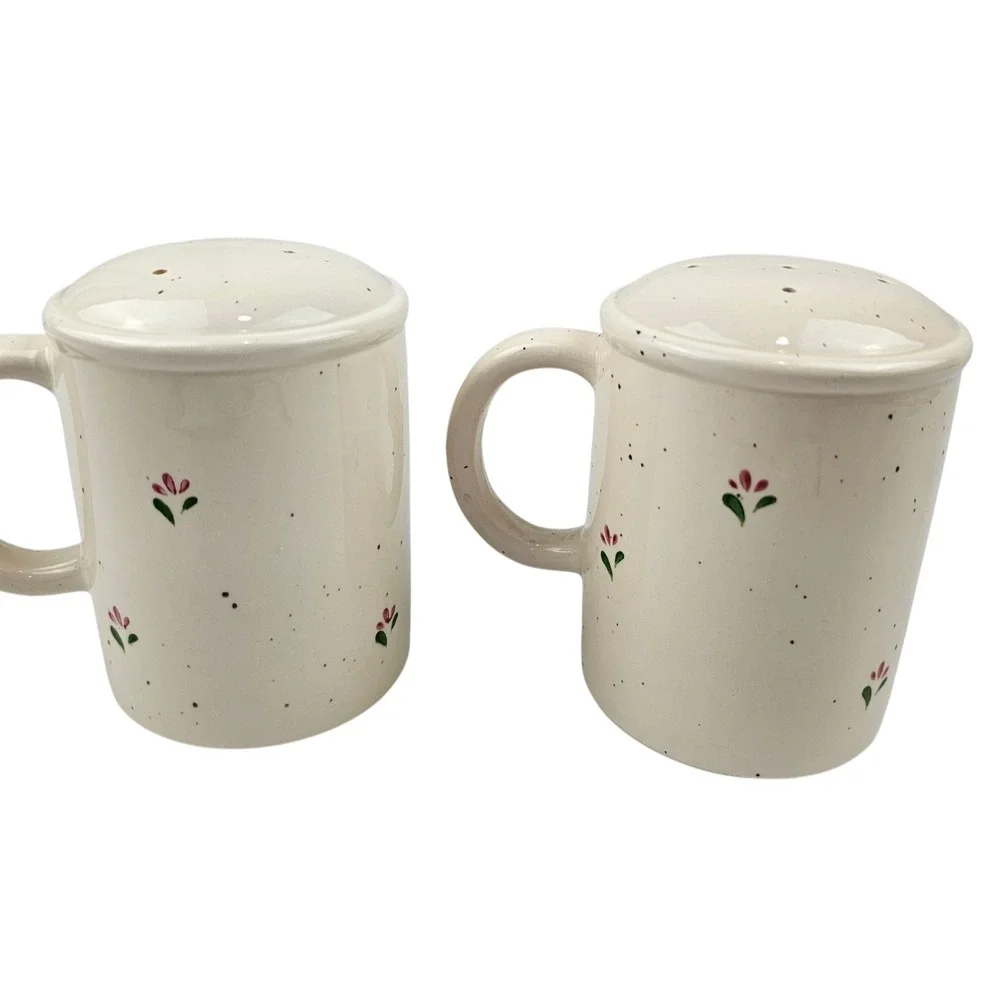 Otogari Japan Vintage Rooster Hen Mug Salt and‎ Pepper Shakers Ceramic Kitchen
